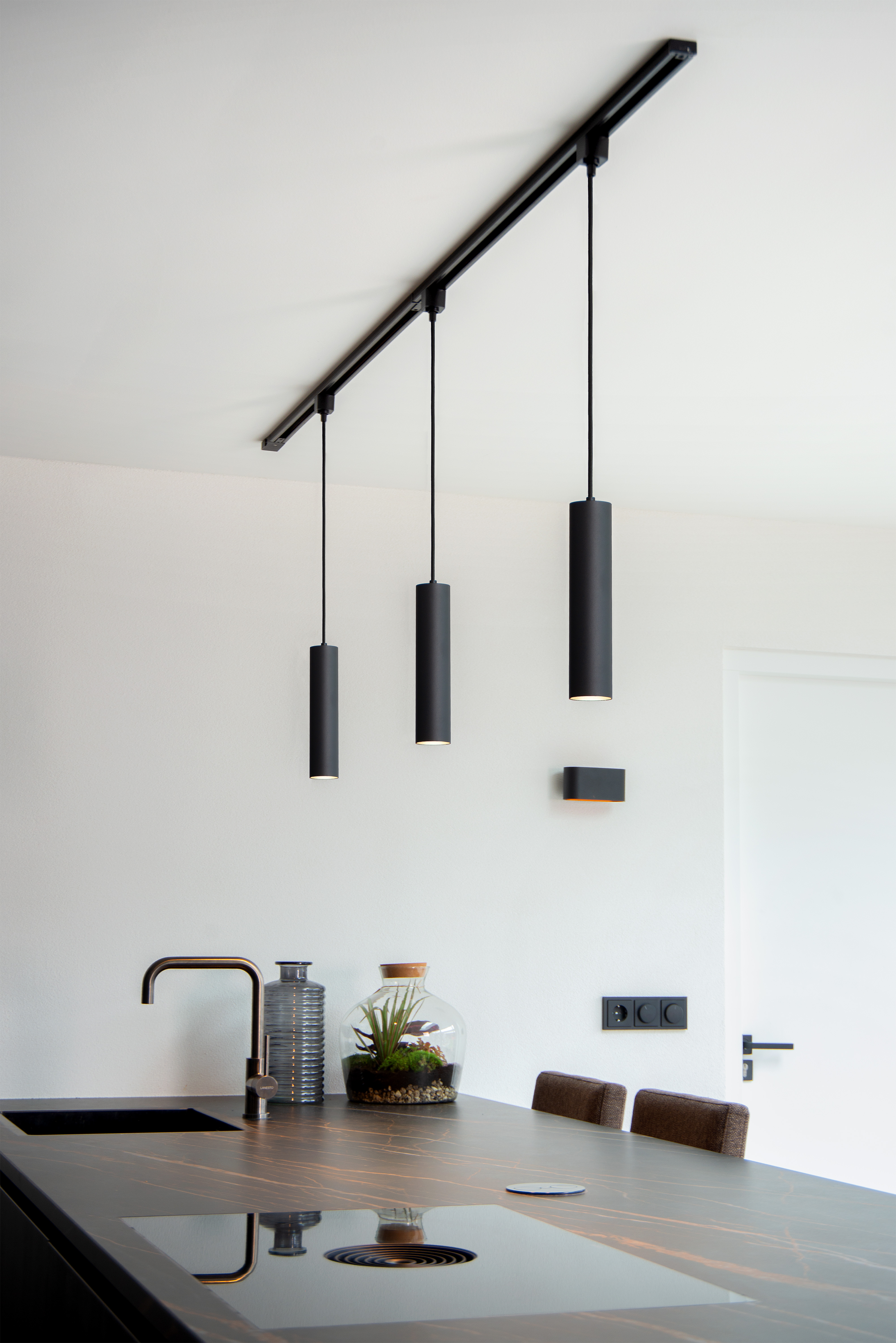 Track light deals pendant